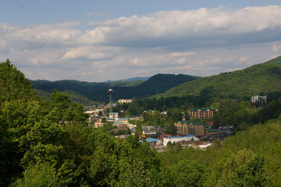 no filters except UV, photo of Gatlinburg.  Nice shadowing for contrast.